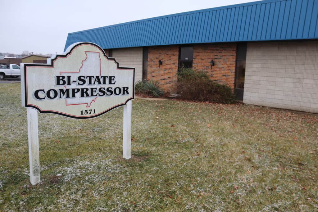 bi state compressor 1571 building sign